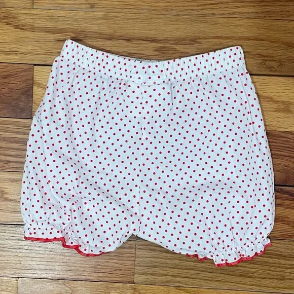 Girls 12 Month Three Apple Back to School Bloomerset - Picture 4 of 6